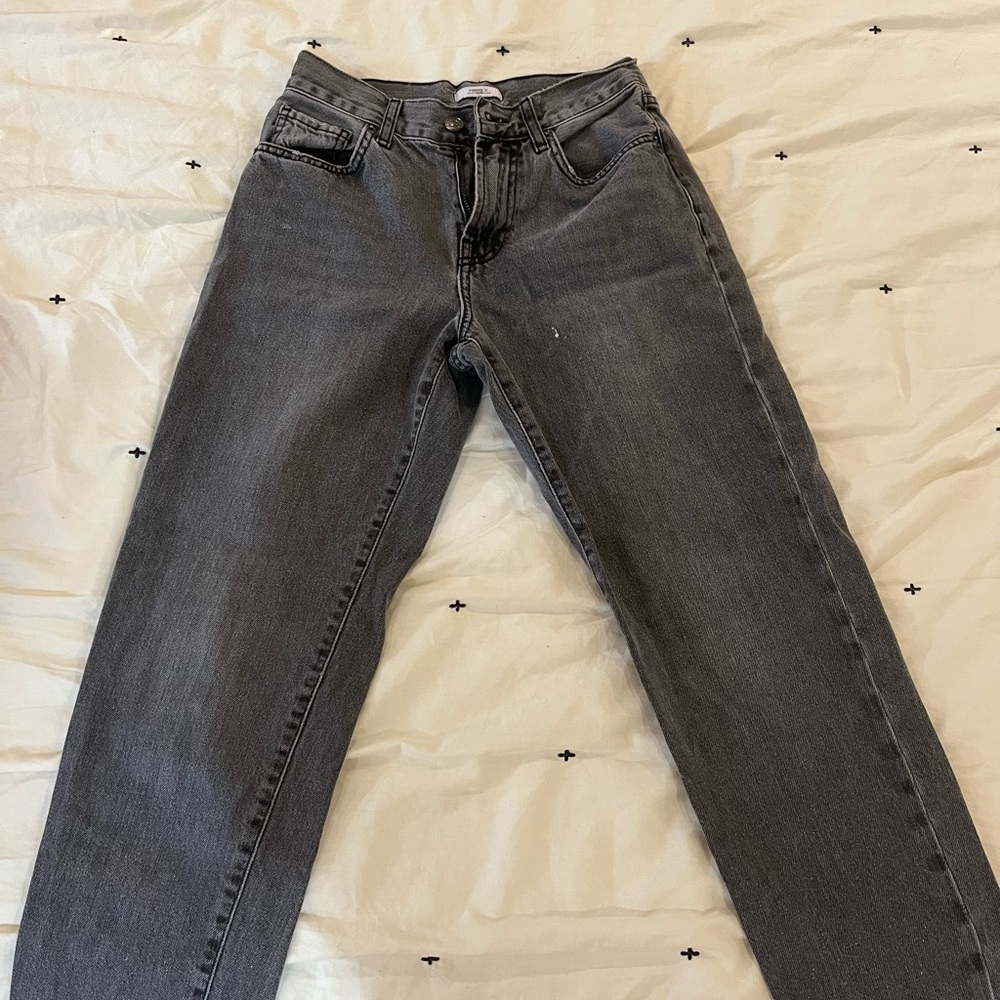 Forever 21 Charcoal Cropped Jeans